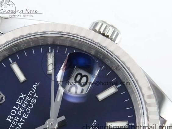 MiroTime 0419 Lightweight DateJust 36 126234 APF 1:1 Best Edition 904L Steel Blue Sitck Dial on SS Jubilee Bracelet VR 1582